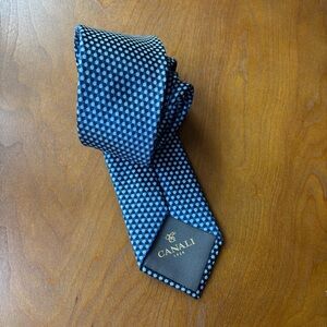 Canali 1934 Blue Dot Patterned Men's Tie - Recent - Excellent Cond.